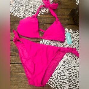 Aqua Eve Pink Bikini Set